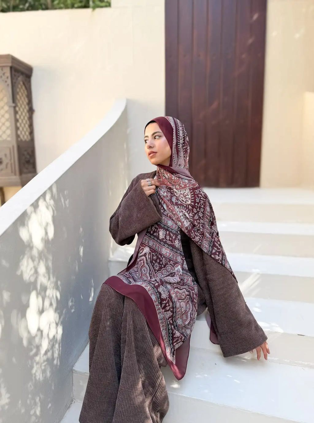 Root – Premium Printed Chiffon Scarf