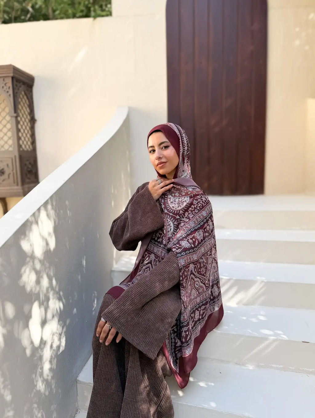 Root – Premium Printed Chiffon Scarf