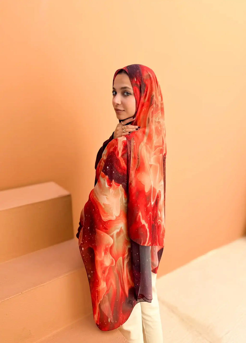 Pulse – Premium Printed Chiffon Scarf