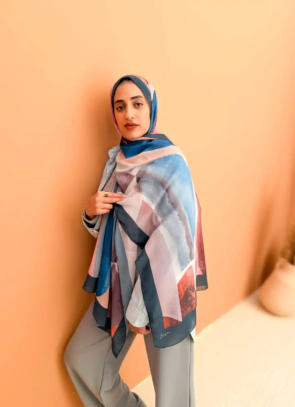 Balance – Premium Printed Chiffon Scarf