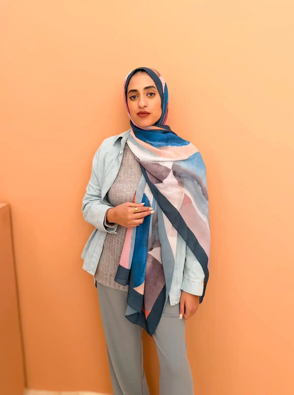 Balance – Premium Printed Chiffon Scarf
