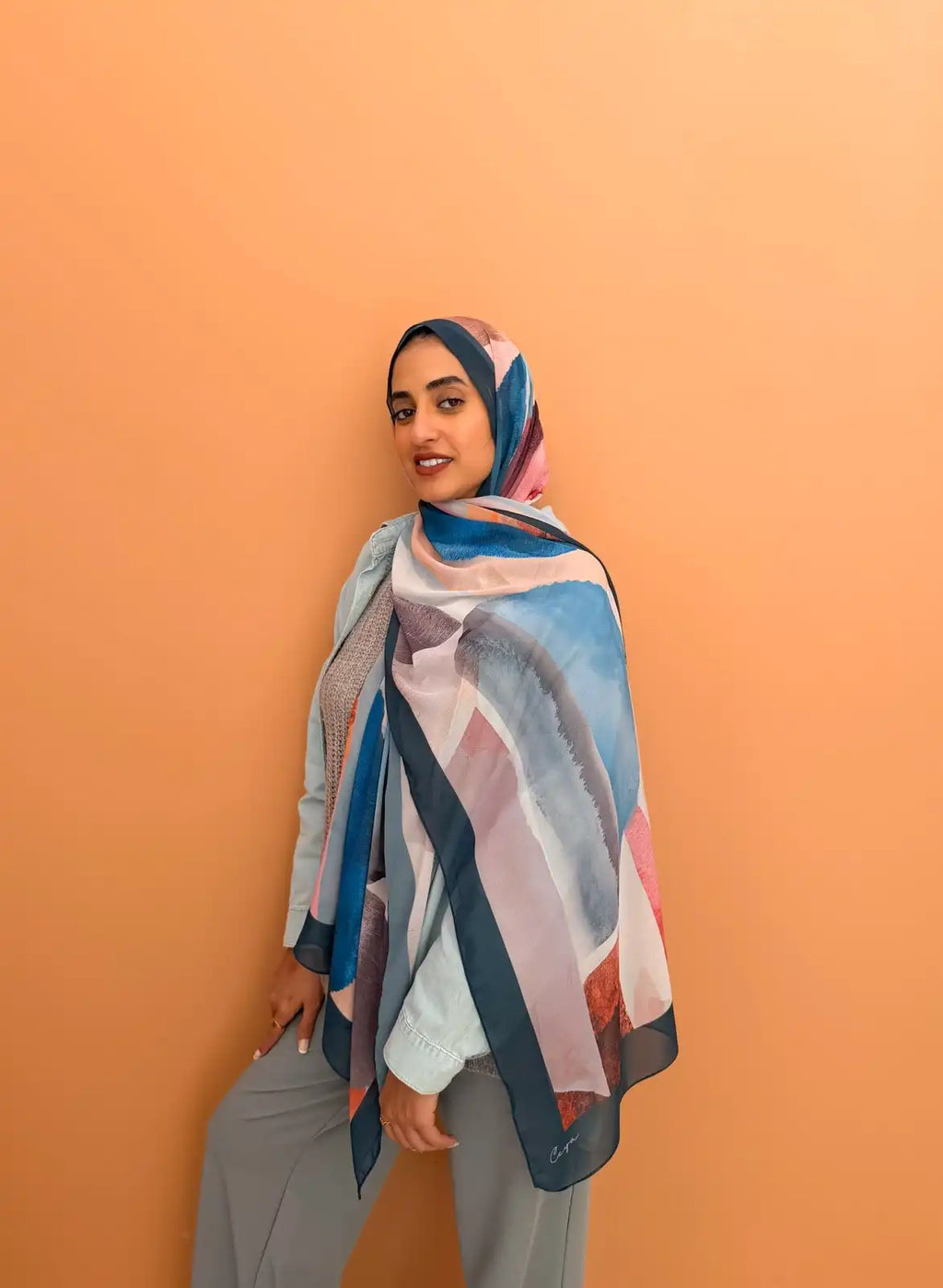 Balance – Premium Printed Chiffon Scarf