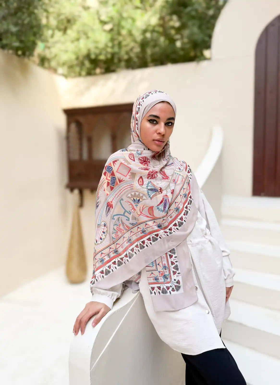 Tiraz – Premium Printed Chiffon Scarf