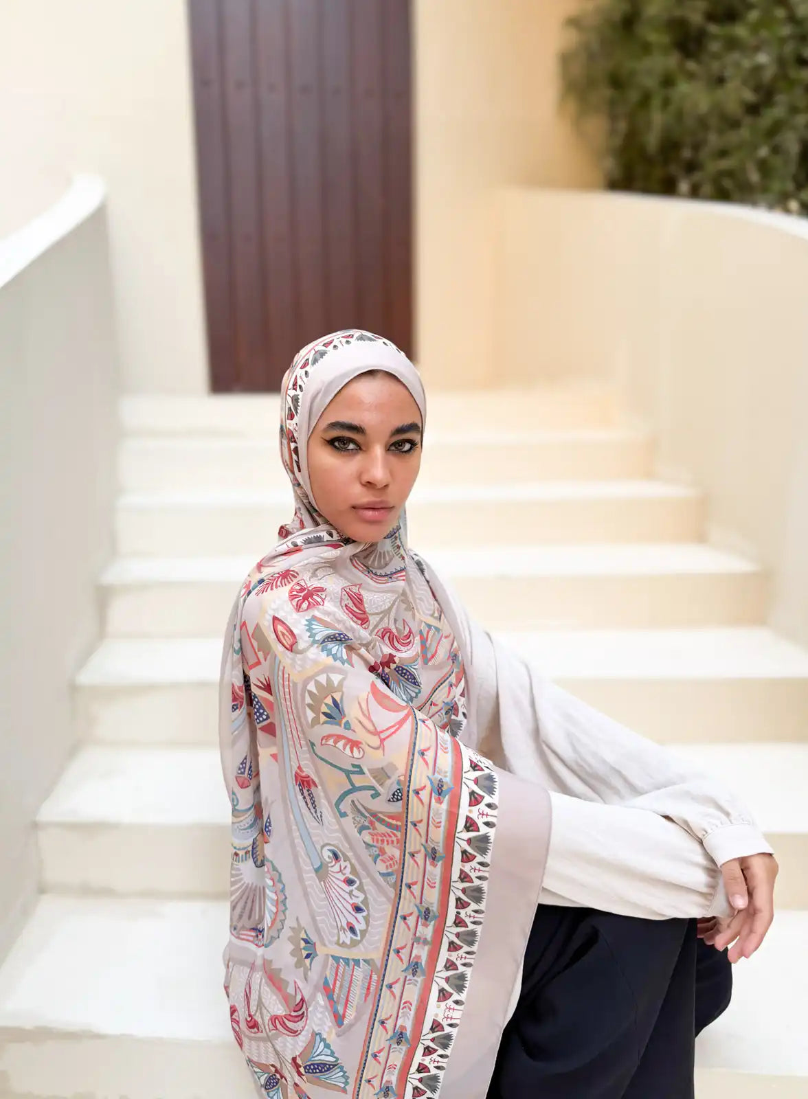 Tiraz – Premium Printed Chiffon Scarf