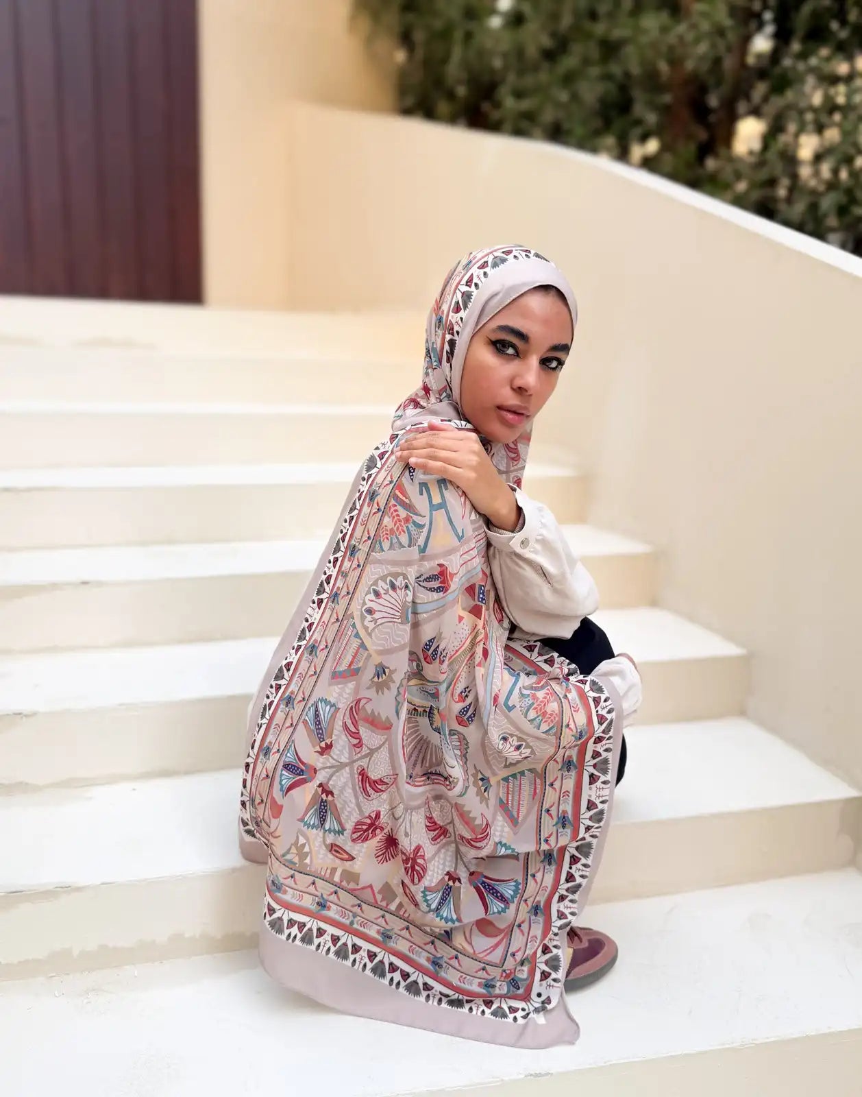 Tiraz – Premium Printed Chiffon Scarf