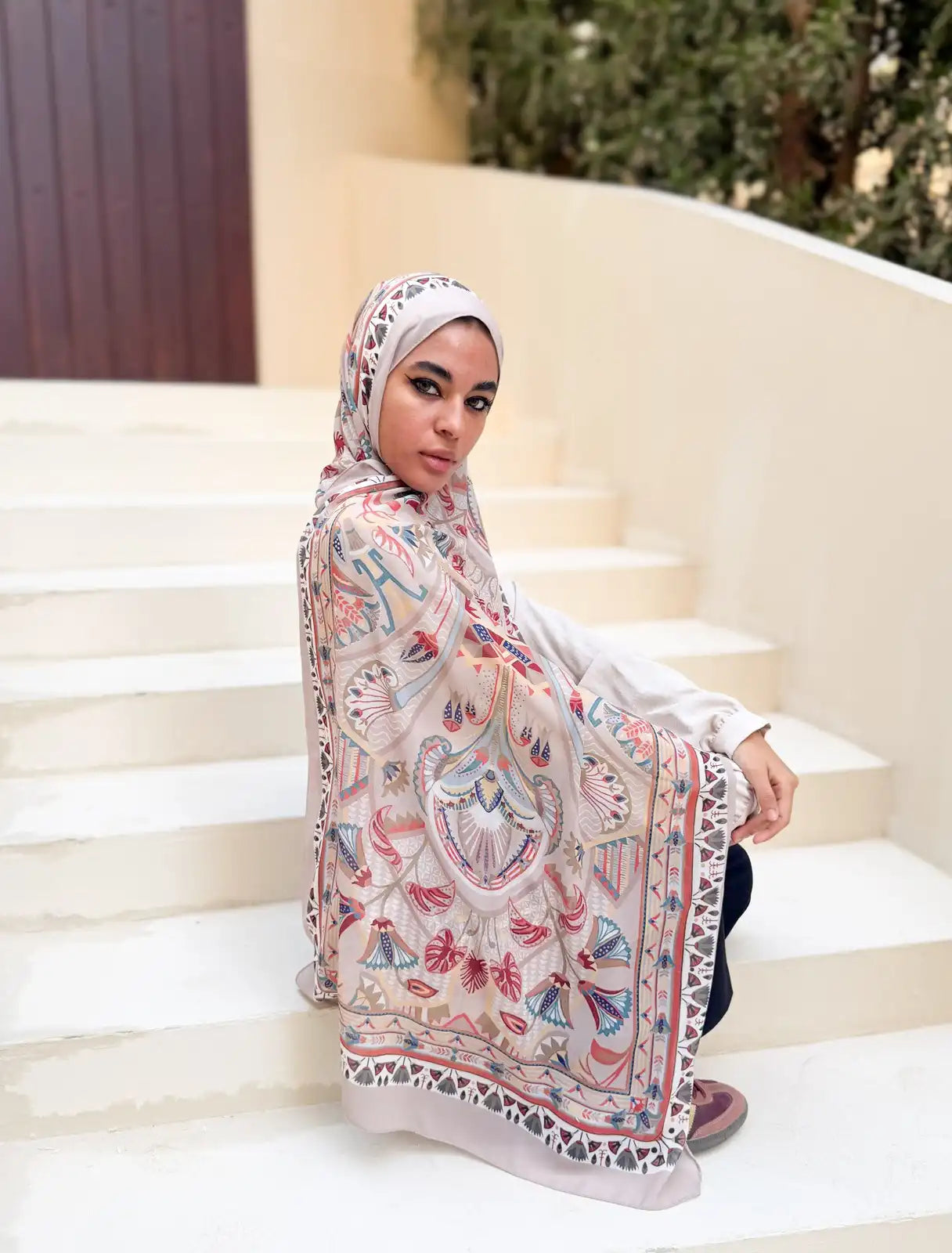 Tiraz – Premium Printed Chiffon Scarf