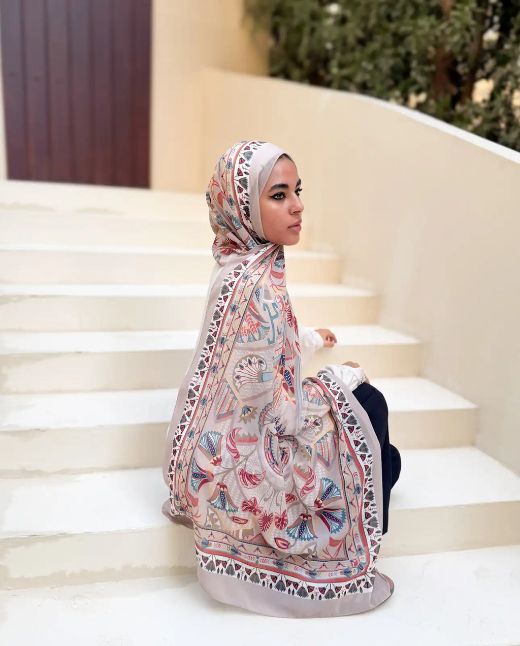 Tiraz – Premium Printed Chiffon Scarf