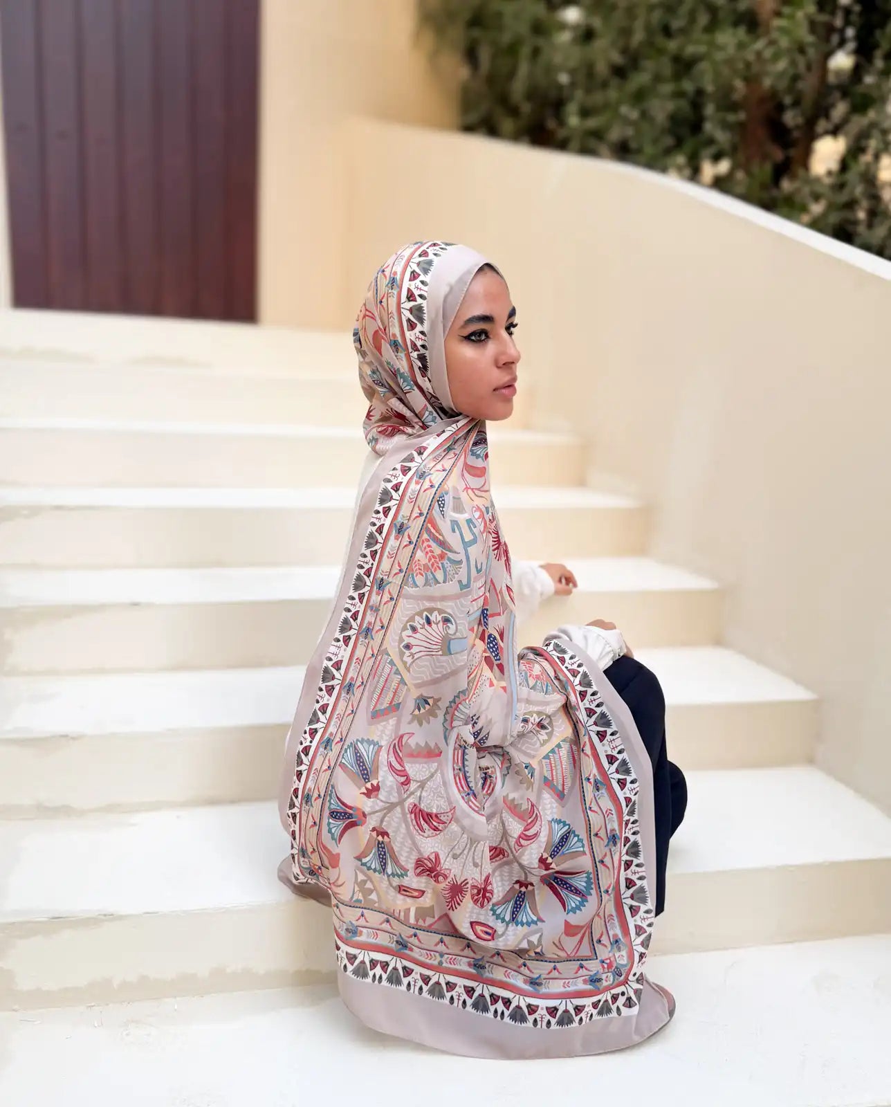 Tiraz – Premium Printed Chiffon Scarf